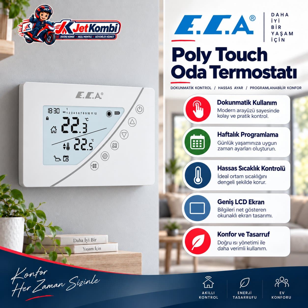poly touch oda termostatı